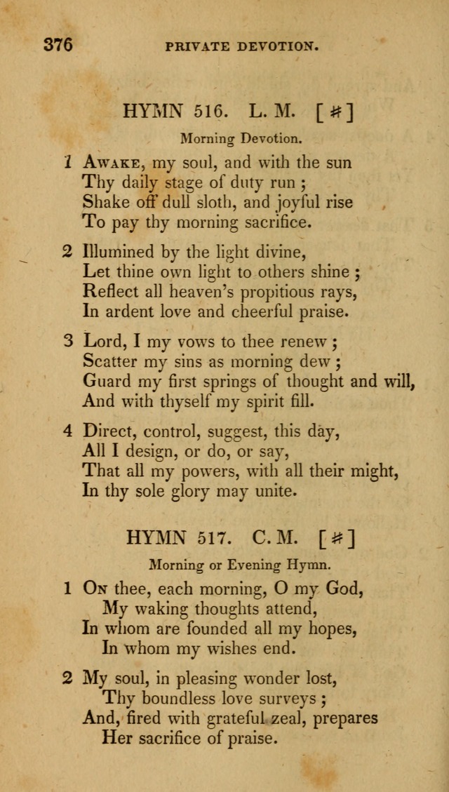 The New Hymn Book, Designed for Universalist Societies: compiled from approved authors, with variations and additions (9th ed.) page 376