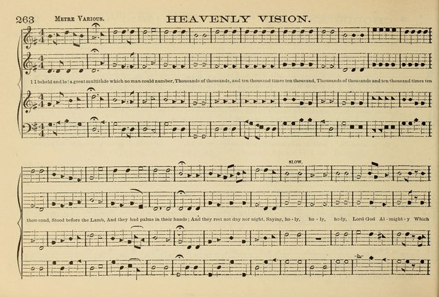 The New Harmonia Sacra: a compilation of genuine church music comprising a great variety of metres, harmonized for four voices (Eighteenth Edition) page 257