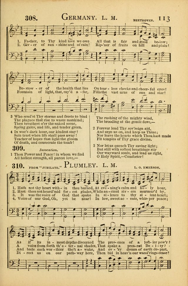 National Hymn and Tune Book: for congregations, schools and the home page 113