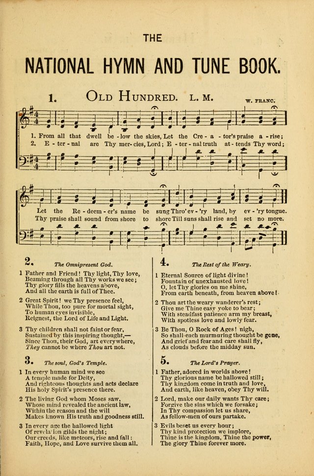 National Hymn and Tune Book: for congregations, schools and the home page 3