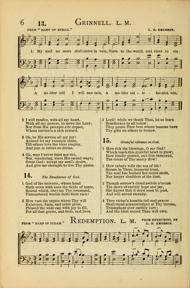 National Hymn and Tune Book: for congregations, schools and the home page 6