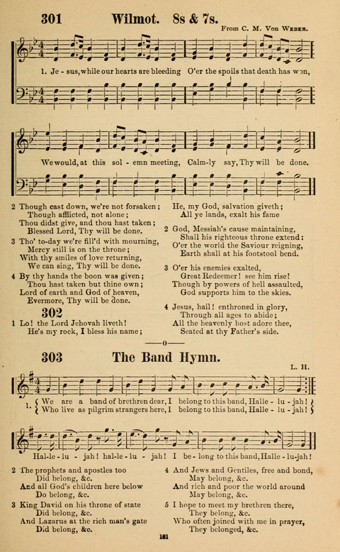 The New Jubilee Harp: or Christian hymns and song. a new collection of hymns and tunes for public and social worship page 181