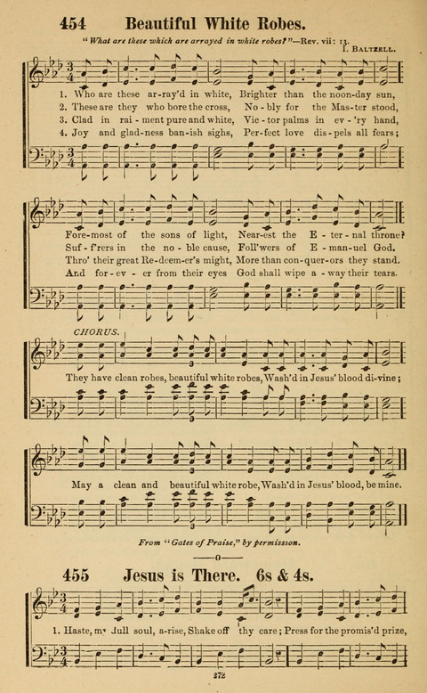 The New Jubilee Harp: or Christian hymns and song. a new collection of hymns and tunes for public and social worship page 272