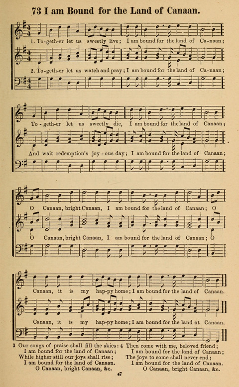 The New Jubilee Harp: or Christian hymns and song. a new collection of hymns and tunes for public and social worship page 47