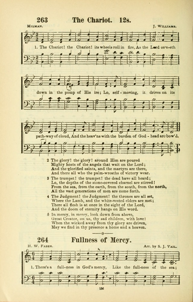 The New Jubilee Harp: or Christian hymns and songs. a new collection of hymns and tunes for public and social worship (With supplement) page 156