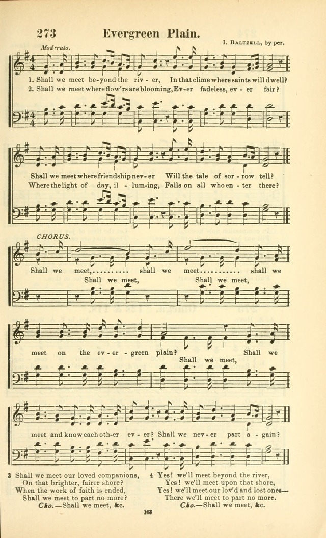 The New Jubilee Harp: or Christian hymns and songs. a new collection of hymns and tunes for public and social worship (With supplement) page 163