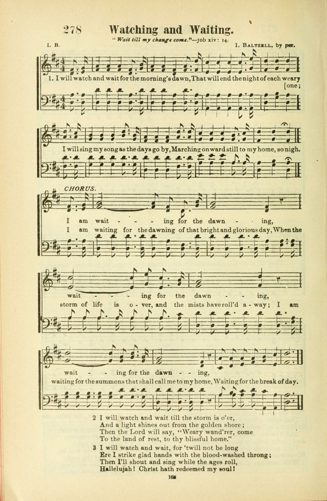 The New Jubilee Harp: or Christian hymns and songs. a new collection of hymns and tunes for public and social worship (With supplement) page 168