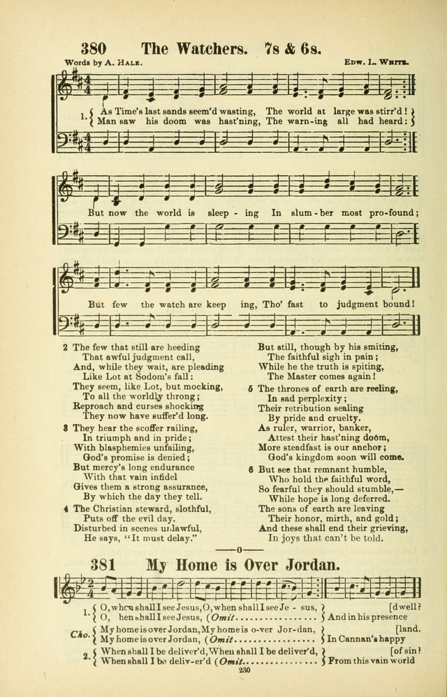 The New Jubilee Harp: or Christian hymns and songs. a new collection of hymns and tunes for public and social worship (With supplement) page 232