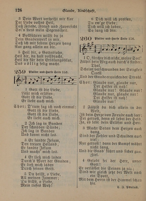 Der Neue Kleine Psalter: Zionslieder für den Gebrauch in Erbauungsstunden und Lagerversammlungen page 126