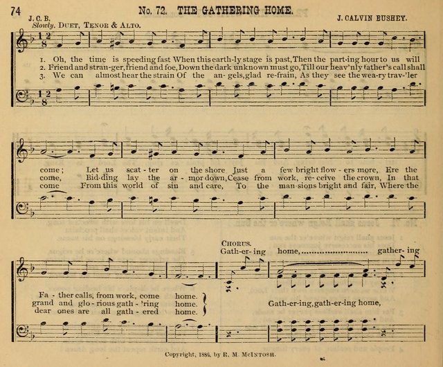New Life No. 2: songs and tunes for Sunday schools, prayer meetings, and revival occasions page 74