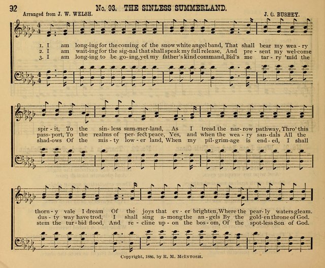 New Life No. 2: songs and tunes for Sunday schools, prayer meetings, and revival occasions page 92