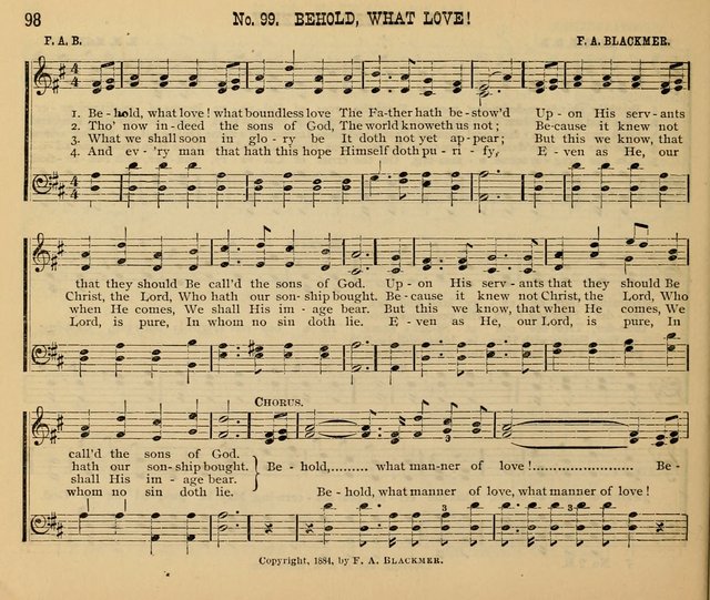 New Life No. 2: songs and tunes for Sunday schools, prayer meetings, and revival occasions page 98