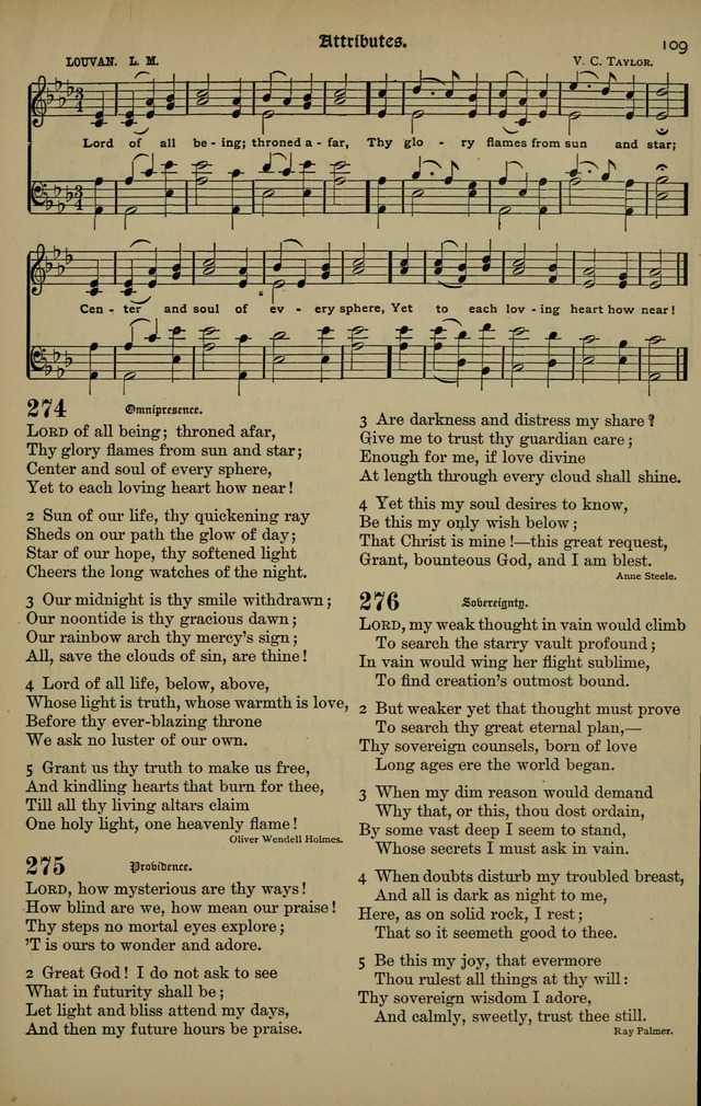 The New Laudes Domini: a selection of spiritual songs, ancient and modern for use in Baptist churches page 109