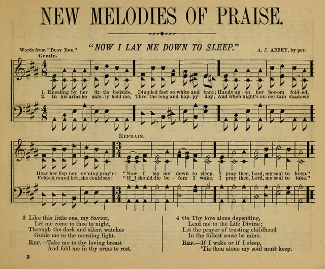 New Melodies of Praise: a collection of new tunes and hymns, for the Sabbath School and praise meeting page 8