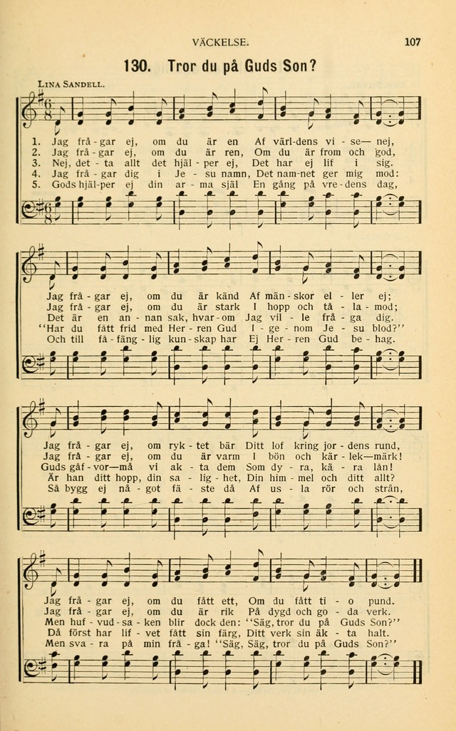 Nya Psalmisten: sånger för allmän och enskild uppbyggelse page 107