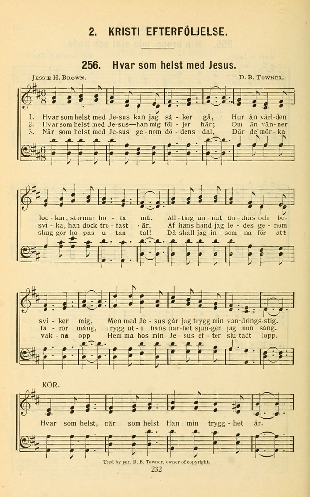 Nya Psalmisten: sånger för allmän och enskild uppbyggelse page 232