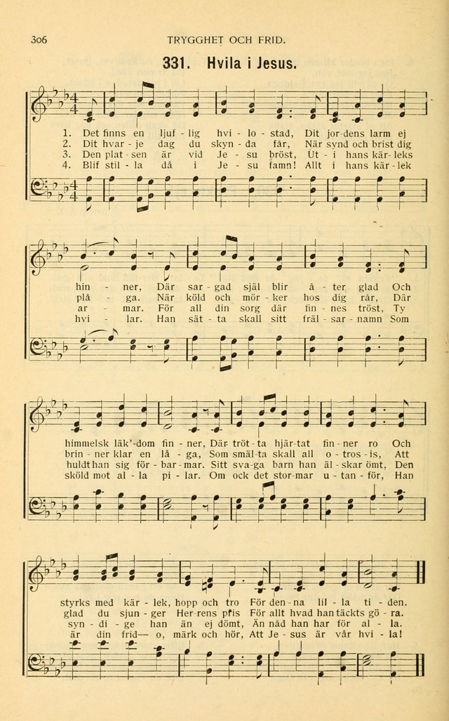 Nya Psalmisten: sånger för allmän och enskild uppbyggelse page 306