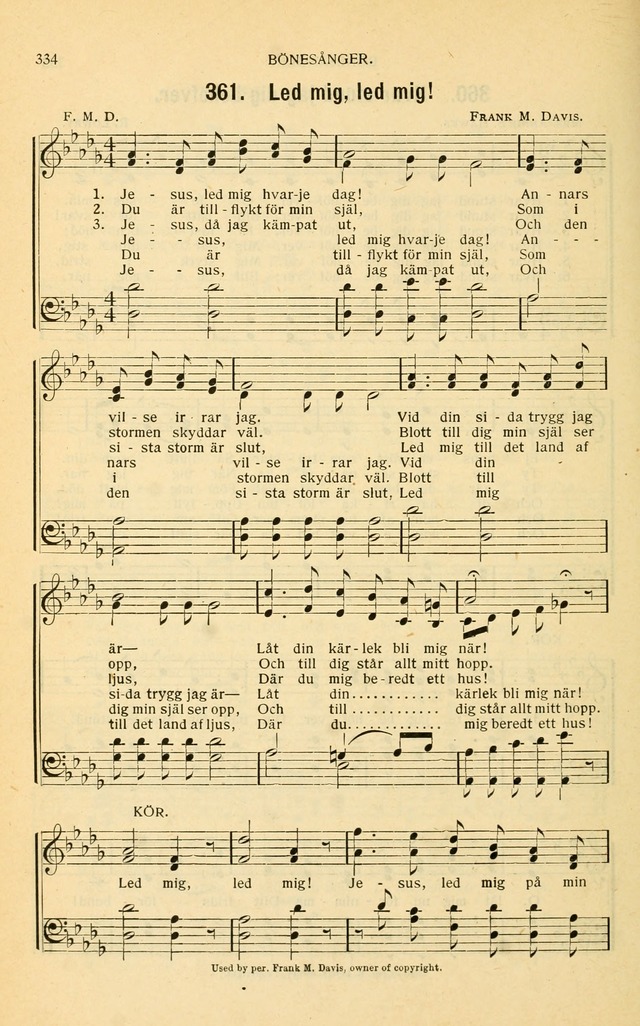Nya Psalmisten: sånger för allmän och enskild uppbyggelse page 334
