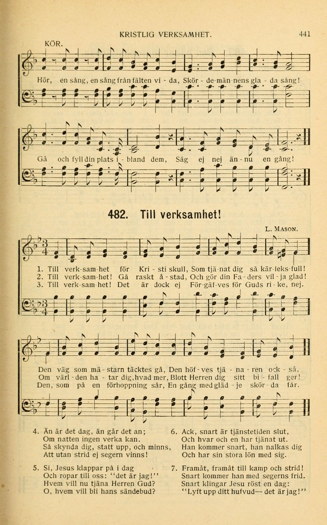 Nya Psalmisten: sånger för allmän och enskild uppbyggelse page 441