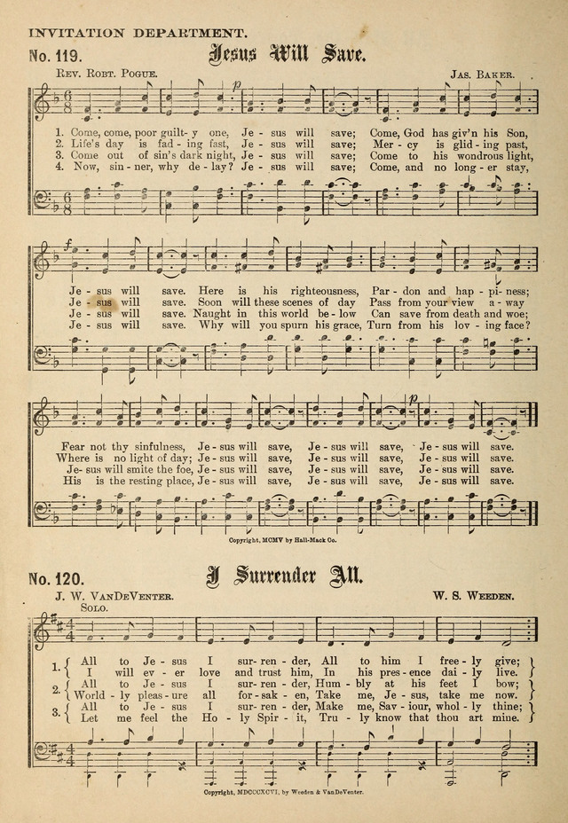 New Songs of the Gospel No. 2: for use in religious meetings page 100