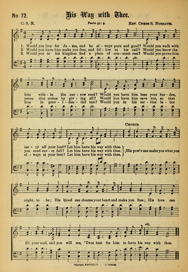 New Songs of the Gospel (Nos. 1, 2, and 3 combined) page 72
