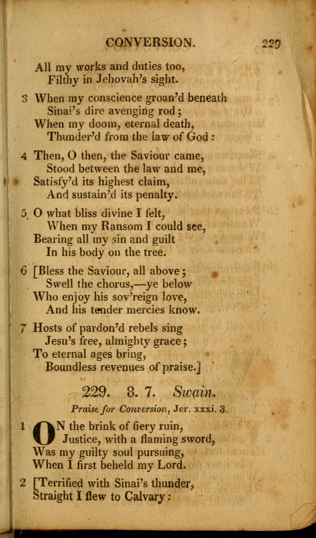 A New Selection of Nearly Eight Hundred Evangelical Hymns, from More than  200 Authors in England, Scotland, Ireland, & America, including a great number of originals, alphabetically arranged page 252