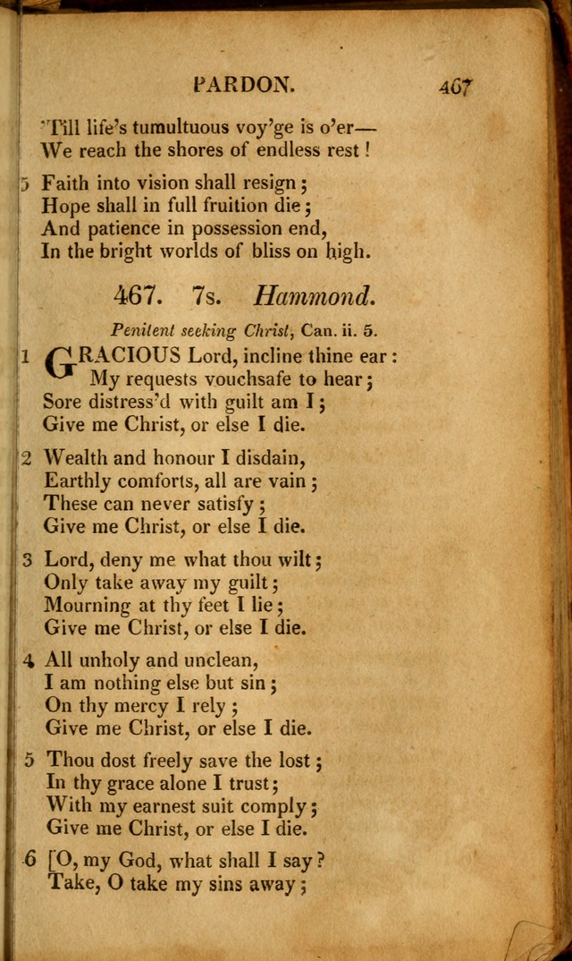 A New Selection of Nearly Eight Hundred Evangelical Hymns, from More than  200 Authors in England, Scotland, Ireland, & America, including a great number of originals, alphabetically arranged page 476