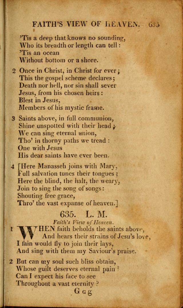 A New Selection of Nearly Eight Hundred Evangelical Hymns, from More than  200 Authors in England, Scotland, Ireland, & America, including a great number of originals, alphabetically arranged page 624