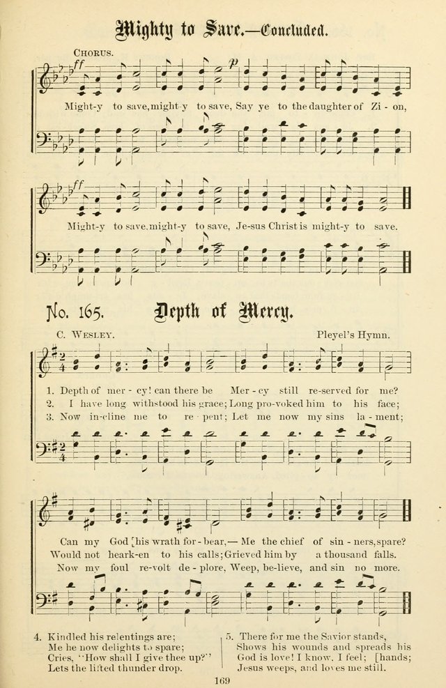 The New Song: for the Sunday school, societies of Christian Endeavor, and other religious exercises page 169