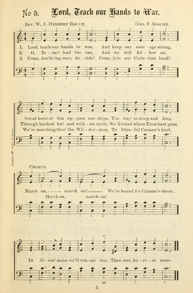 The New Song: for the Sunday school, societies of Christian Endeavor, and other religious exercises page 5