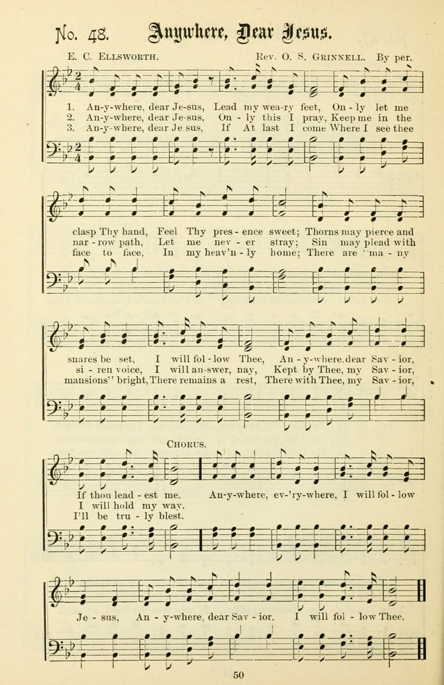 The New Song: for the Sunday school, societies of Christian Endeavor, and other religious exercises page 50
