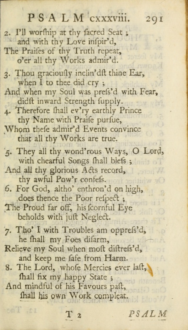 A New Version of the Psalms of David: Fitted to the Tunes Used in Churches page 291