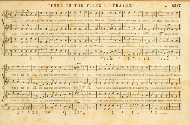 The New York Choralist: a new and copious collection of Psalm and hymn tunes adapted to all the various metres in general use with a large variety of anthems and set pieces page 297