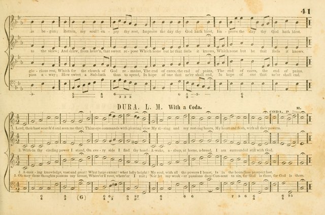 The New York Choralist: a new and copious collection of Psalm and hymn tunes adapted to all the various metres in general use with a large variety of anthems and set pieces page 41