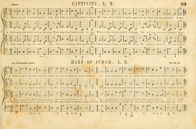 The New York Choralist: a new and copious collection of Psalm and hymn tunes adapted to all the various metres in general use with a large variety of anthems and set pieces page 59