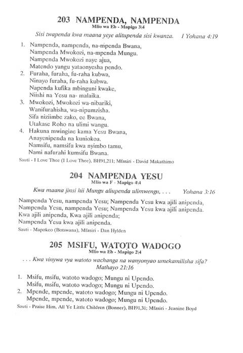 Nyimbo Za Imani Yetu page 108