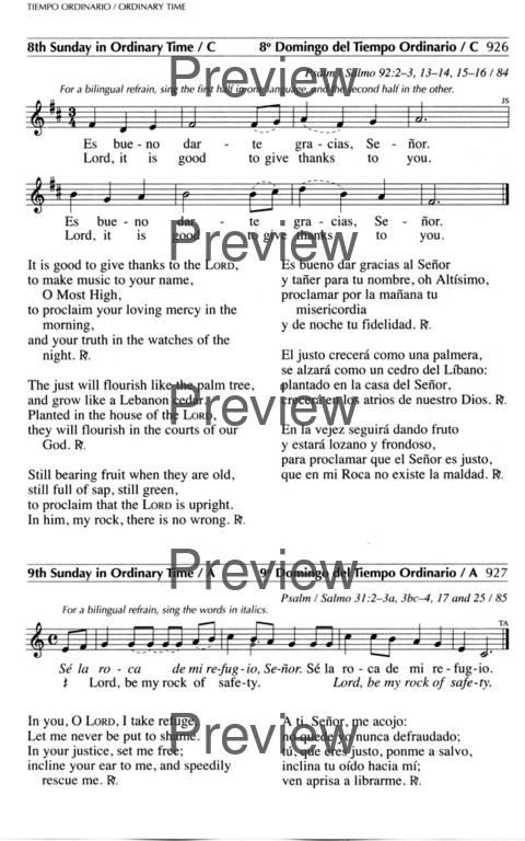 Oramos Cantando = We Pray In Song page 1032