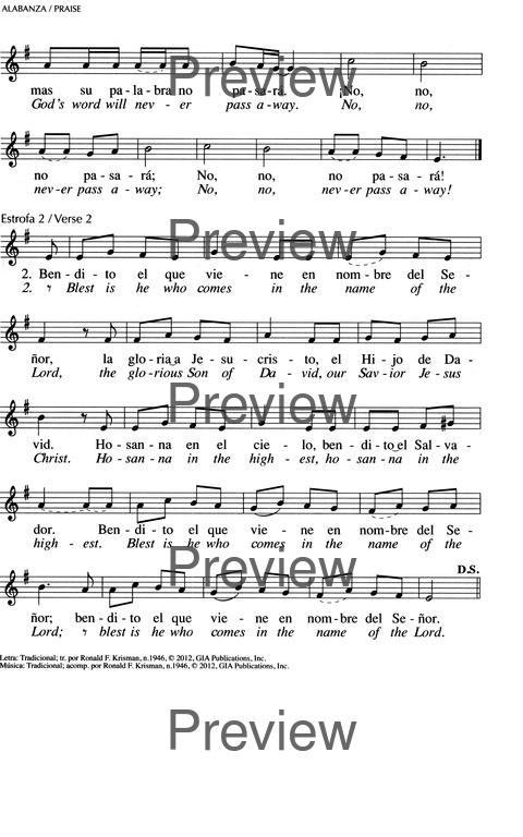 Oramos Cantando = We Pray In Song page 504