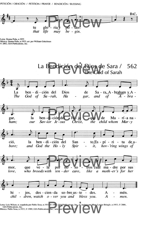 Oramos Cantando = We Pray In Song page 584