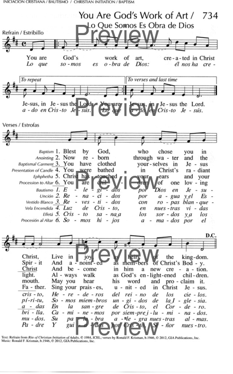 Oramos Cantando = We Pray In Song page 830