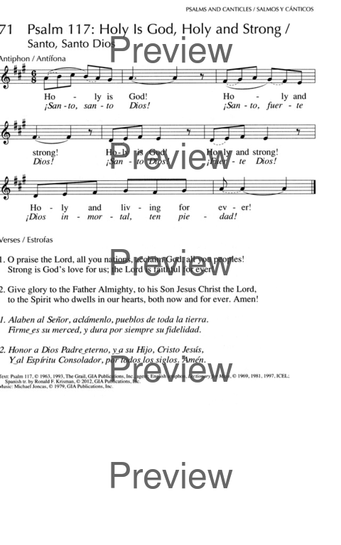 Oramos Cantando = We Pray In Song page 88