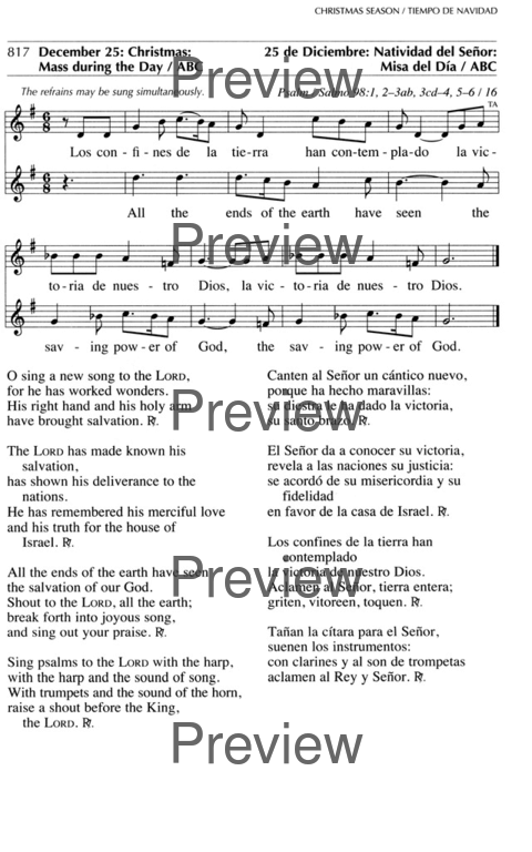 Oramos Cantando = We Pray In Song page 943