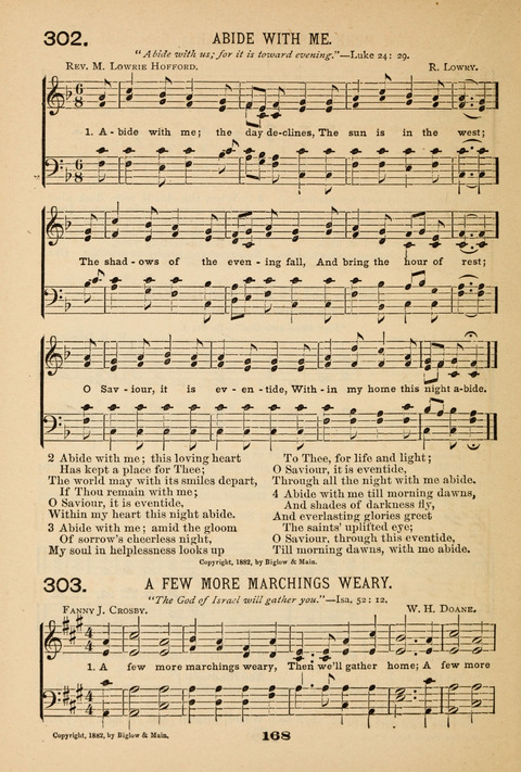 Our Glad Hosanna: for the service of Song in the Sunday School, the Social Gathering, and the Prayer Meeting page 168