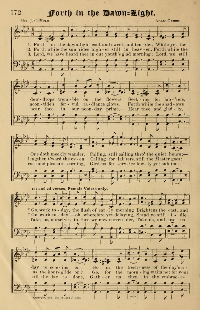 Our Hymns: compiled for use in the services of the Baptist Temple page 172