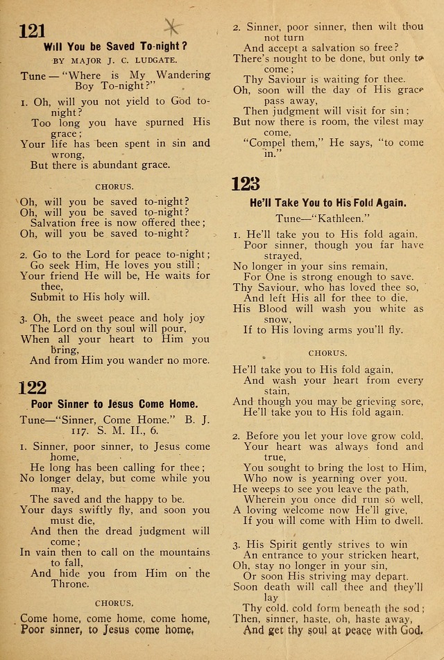 One Hundred Favorite Songs and Music: of the Salvation Army page 158
