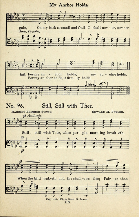 One Hundred Gospel Hymns: for male voices page 105