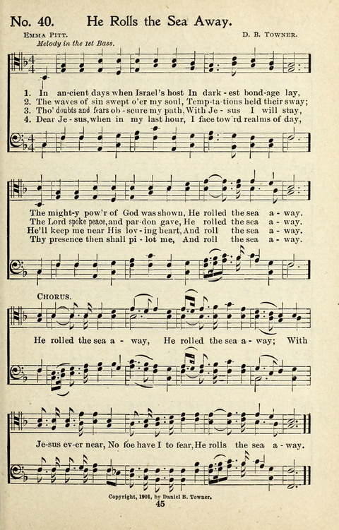 One Hundred Gospel Hymns: for male voices page 43