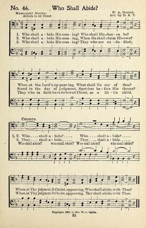 One Hundred Gospel Hymns: for male voices page 49