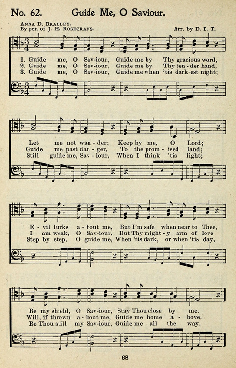 One Hundred Gospel Hymns: for male voices page 66