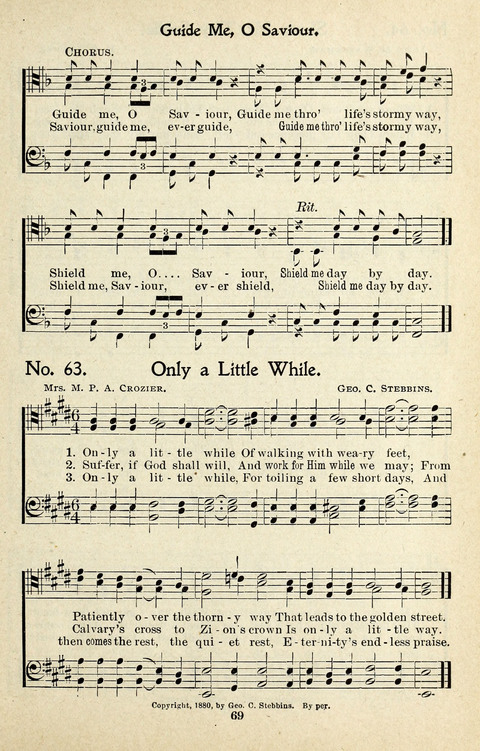 One Hundred Gospel Hymns: for male voices page 67